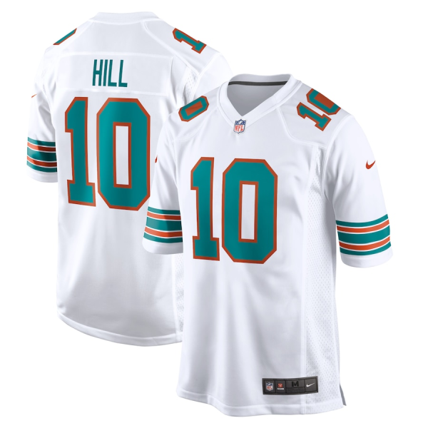 Tyreek Hill Jersey, White Men's, Alternate Game Jersey - Replica