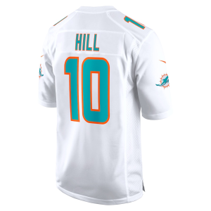 Tyreek Hill Jersey, White Men's, Game Jersey - Replica