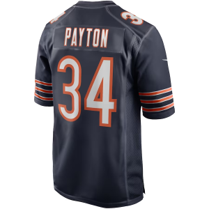 Walter Payton Jersey, Navy Men's, Retired Player Jersey - Replica