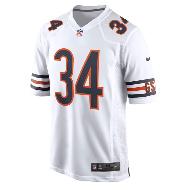 Walter Payton Jersey, White Men's, Retired Player Jersey - Replica