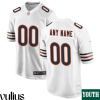 Custom Chicago Bears Jersey, White Youth's, Road Game Custom Jersey -