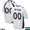 Custom Broncos Jersey, White Youth's, Road Game Jersey - Replica