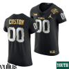 Oklahoma Sooners Custom Jersey, Black Youth's, 2020 Cotton Bowl Classic Jersey Black Golden Edition - Replica