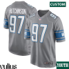 Custom Lions Jersey, Sliver Youth's, Alternate Game Custom Jersey - Replica