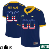 Wvu Football Jersey Custom, Navy Youth's, USA Flag College Football Jersey - Replica