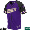 Washington Huskies Custom Jersey, Purple Youth's, Custom Game Jersey Stitched - Replica