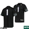 Washington Huskies Custom Jersey, Black Youth's, College Football Premier Jersey Stitched - Replica