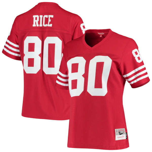 Jerry Rice Jersey, Scarlet Woman's, 1990 Legacy Replica Jersey