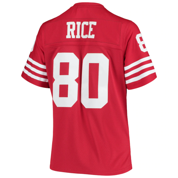 Jerry Rice Jersey, Scarlet Woman's, 1990 Legacy Replica Jersey