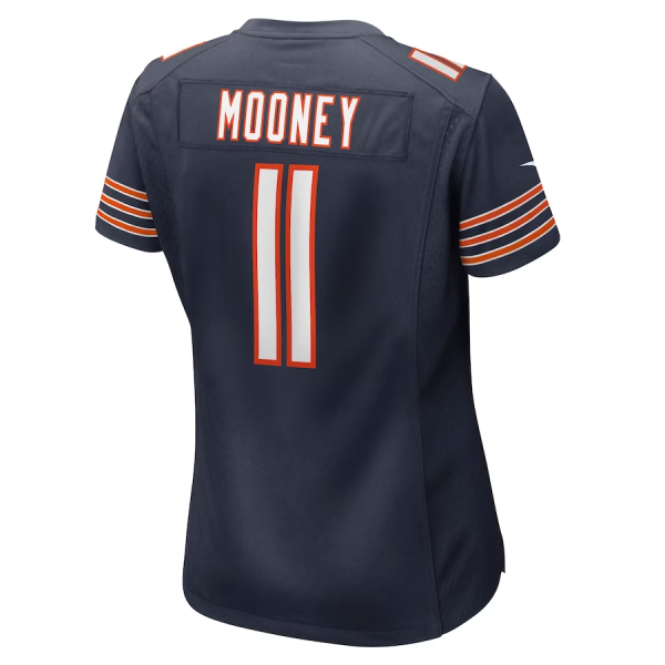 Darnell Mooney Jersey, Navy Woman's, Game Jersey - Replica