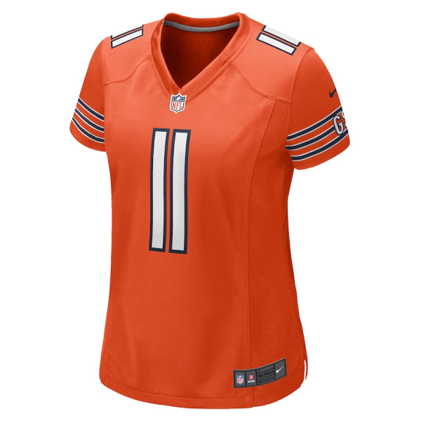 Darnell Mooney Jersey, Orange Woman's, Game Jersey - Replica