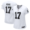 Davante Adams Jersey, White Woman's, Game Jersey - Replica