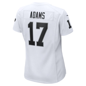 Davante Adams Jersey, White Woman's, Game Jersey - Replica