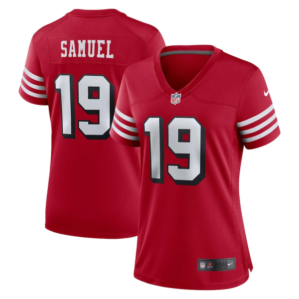 Deebo Samuel Jersey, Scarlet Woman's, Alternate Game Jersey - Replica