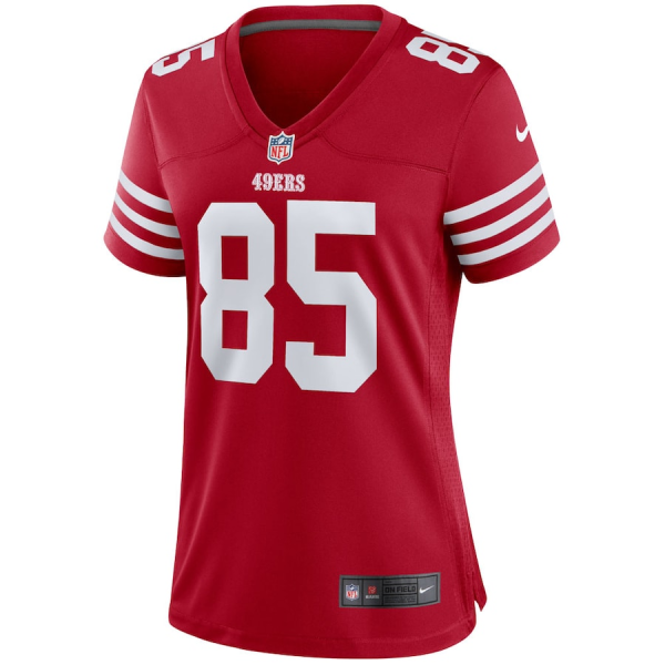 George Kittle Jersey, Scarlet Woman's, Player Game Jersey - Replica