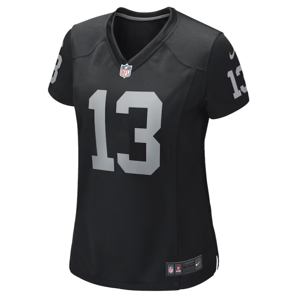 Hunter Renfrow Jersey, Black Woman's, Game Player Jersey - Replica