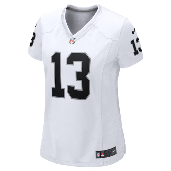 Hunter Renfrow Jersey, White Woman's, Game Player Jersey - Replica