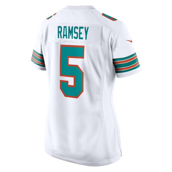 Jalen Ramsey Jersey, White Woman's, Alternate Game Jersey - Replica