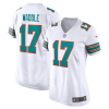 Jaylen Waddle Jersey, White Woman's, Game Player Jersey - Replica