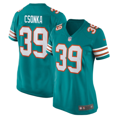 Larry Csonka Jersey, Aqua Woman's, Retired Player Jersey - Replica