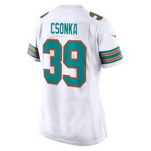 Larry Csonka Jersey, White Woman's, Retired Player Jersey - Replica