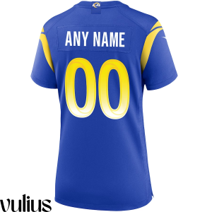 Custom Rams Jersey, Royal Woman's, Home Game Custom Jersey - Replica