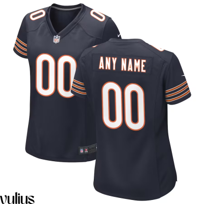 Custom Chicago Bears Jersey, Navy Woman's, Home Game Custom Jersey (Copy) - Replica