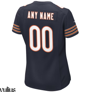 Custom Chicago Bears Jersey, Navy Woman's, Home Game Custom Jersey (Copy) - Replica