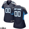 Custom Titans Jersey, Navy Woman's Jersey, Home Game Jersey - Replica