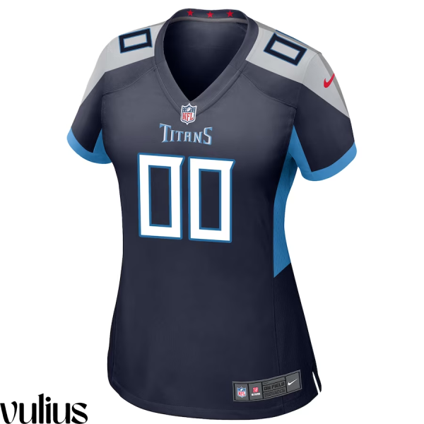 Custom Titans Jersey, Navy Woman's Jersey, Home Game Jersey - Replica