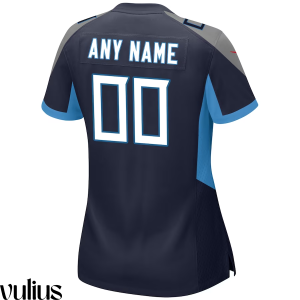 Custom Titans Jersey, Navy Woman's Jersey, Home Game Jersey - Replica