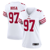 Nick Bosa Jersey, White Woman's, Player Game Jersey - Replica