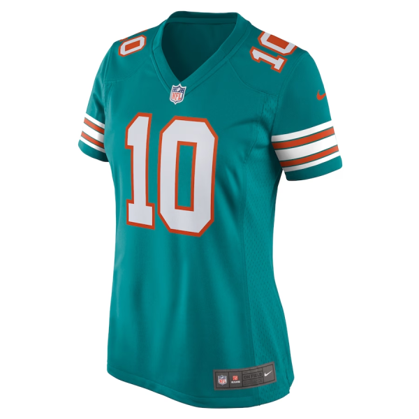 Tyreek Hill Jersey, Aqua Woman's, Alternate Game Jersey - Replica