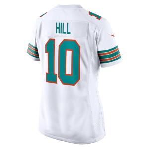 Tyreek Hill Jersey, White Woman's, Alternate Game Jersey - Replica