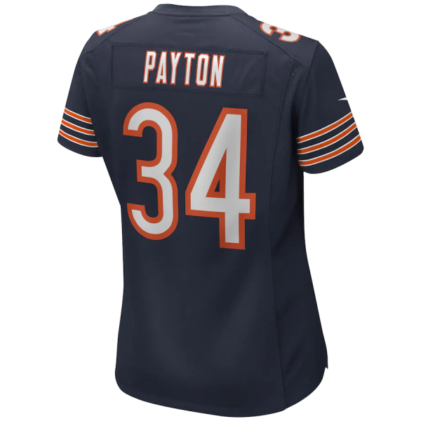 Walter Payton Jersey, Navy Woman's, Retired Player Jersey - Replica