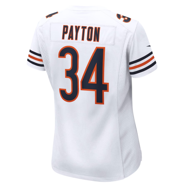 Walter Payton Jersey, White Woman's, Retired Player Jersey - Replica