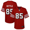 George Kittle Jersey, Scarlet Youth's, Alternate Game Jersey - Replica