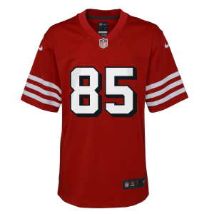 George Kittle Jersey, Scarlet Youth's, Alternate Game Jersey - Replica