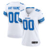 Custom Detroit Lions Woman's White Game Jersey 2024 - White