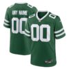 Custom Men's New York Jets Legacy Green Game Jersey 2024