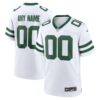 Custom Men's New York Jets Legacy White Custom Game Jersey 2024