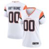 Custom Woman's Denver Broncos White Game Jersey 2024