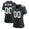 Custom Woman’s New York Jets Legacy Black Alternate Custom Game Jersey 2024