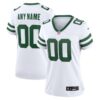 Custom Woman’s New York Jets Legacy White Custom Game Jersey 2024