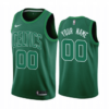 Men's Custom Boston Celtics Green Earned Edition 2021 Jersey Stitched - Replica