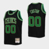 Men's Boston Celtics Custom #00 Reload Hardwood Classics Black Jersey - Replica