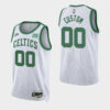 Men's Boston Celtics 2021-22 75TH Classic Edition Year Zero #00 Custom White Jersey - Year Zero - Replica