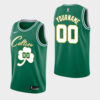 Men's Boston Celtics #00 Custom Green Fashion Forever Lucky Jersey - Replica