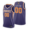 Men's Phoenix Suns 2021 NBA Finals #00 Custom Purple Jersey Icon Swingman - Replica