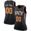 Woman's Phoenix Suns Swingman Black Custom Jersey - Statement Edition - - Replica